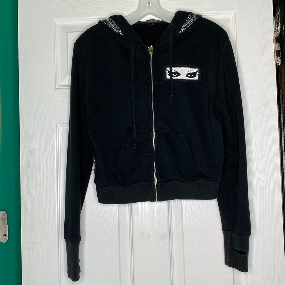 Widow Dead of Night cropped hoodie